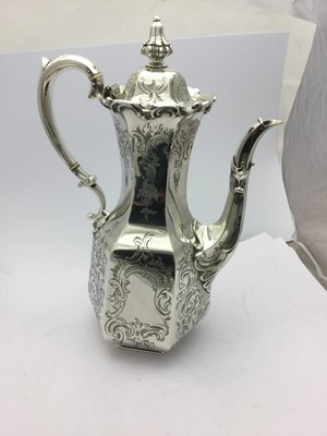 Lot 2273 - A Four-Piece Victorian Silver Tea and Coffee-Service
