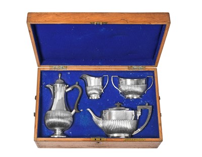 Lot 2288 - A Four-Piece Edward VII Silver Tea-Service