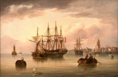 Lot 1117 - Henry Redmore (1820-1887) Shipping off a...
