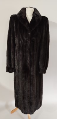 Lot 1053 - Dark Mink Long Fur Coat