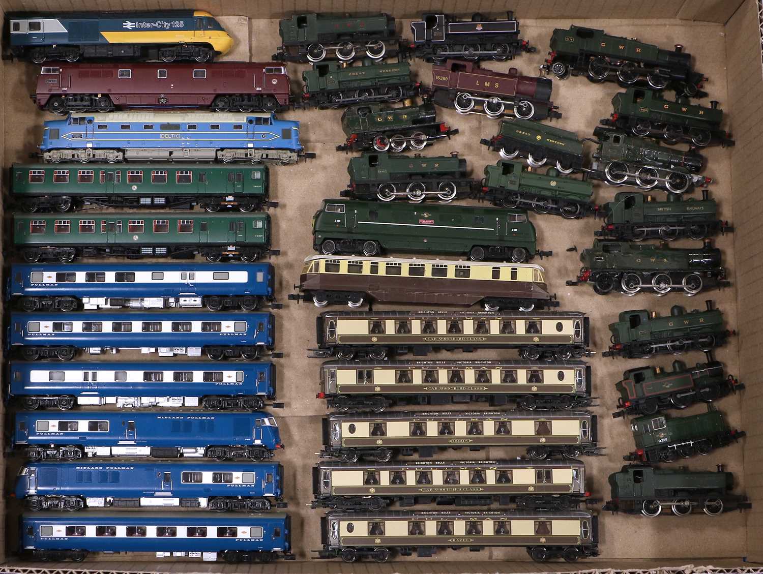 Lot 3208 - Bachmann N Gauge Blue Pullman Set