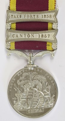 Lot 58 - A Second China War Medal 1856-60, with two...