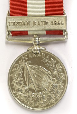 Lot 59 - A Canada General Service Medal 1866-70, with...