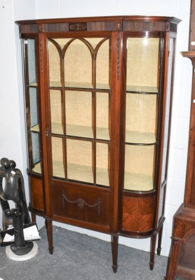 Lot 1127 - An Edwardian Mahogany Display Cabinet, with...