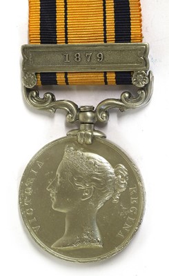 Lot 61 - A South Africa Medal 1877-79, with clasp 1879,...