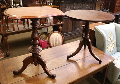 Lot 1371 - A George III Mahogany Tripod Table, with...