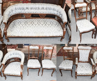 Lot 1138 - A 19th Century Seven Piece Parlour Suite,...