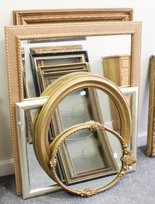 Lot 1161A - Five Gilt and Silvered Modern Mirrors, of...