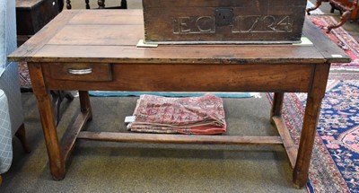 Lot 1376 - A 19th Century Farmhouse Table, 144cm by 77cm...