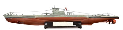 Lot 3200 - Kit Built 1:40 Scale Model Of U47 (Type VIIB U-Boat)
