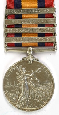 Lot 74 - A Queen's South Africa Medal 1899-1902, with...