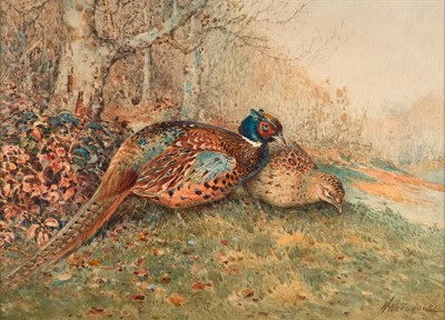 Lot 1056 - William Woodhouse (1857-1939) Hen and cock...
