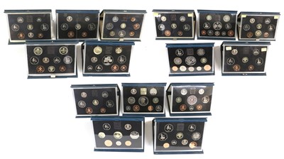 Lot 359 - 15x UK Proof Sets, to include; 1983, 1985,...