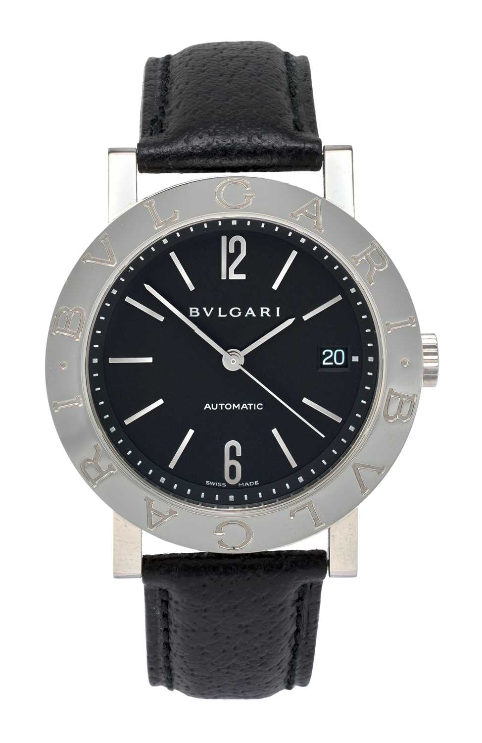 Lot 2180 - Bulgari: A Stainless Steel Automatic Calendar...