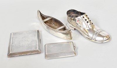 Lot 152 - Four Silver Items, comprising a pin-cushion in...
