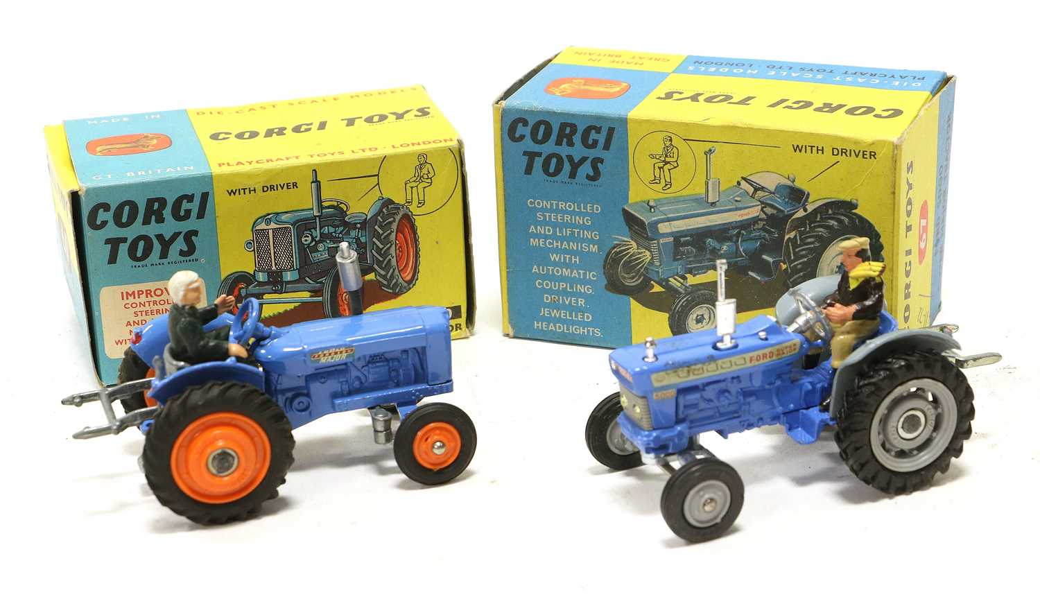 Lot 3428 - Corgi Two Tractors