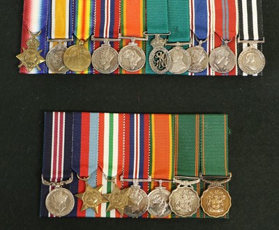 Lot 98 - A Set of Ten Miniature Medals, comprising 1914-...