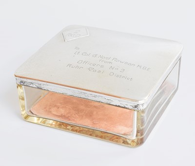 Lot 22 - A German Silver-Mounted Glass Box, by Wilhelm...
