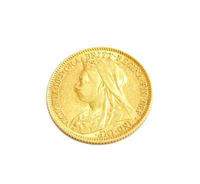 Lot 446 - Victoria, Half Sovereign 1900; good very fine,...