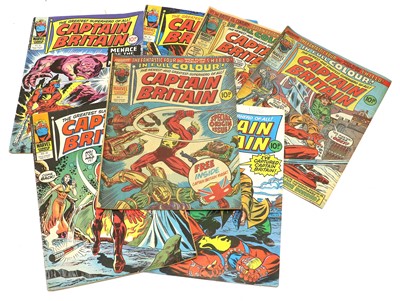 Lot 3162 - Captain Britain Comics
