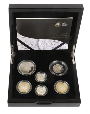 Lot 414 - Royal Mint, UK Silver Celebration Set 2011, 6...