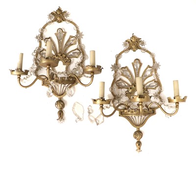 Lot 250 - A Set of Four of French Gilt-Metal and...