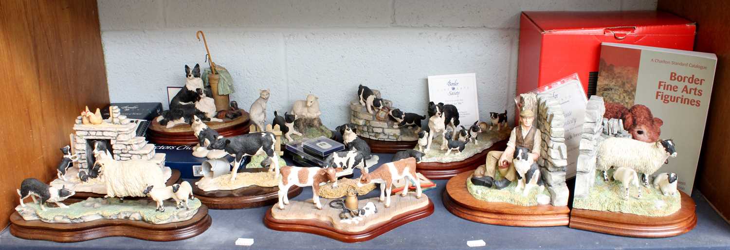 Lot 146 - Border Fine Arts '10 O'Clock Break' (Bookends),...