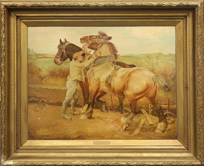 Lot 655 - J Naish (Early 20th Century) "Woah! Steady"...