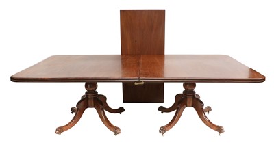 Lot 917 - An Irish Regency Mahogany Twin-Pedestal Dining...