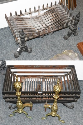 Lot 1274 - Two Fire Grates, and two pairs of andirons