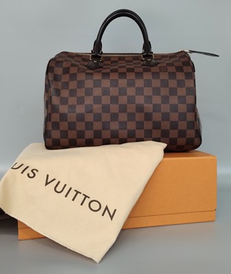 Lot 1063 - Louis Vuitton Speedy 30 Bag in Damier Ebene...