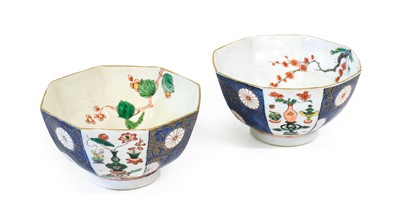Lot 28 - A Pair of Chinese Verte Imari Porcelain...
