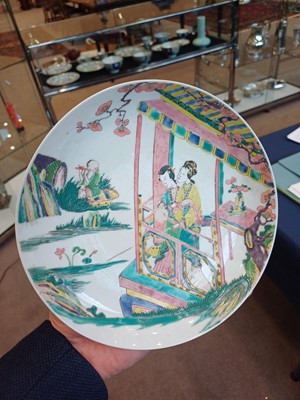 Lot 2 - A Chinese Porcelain "Ladies" Saucer Dish,...