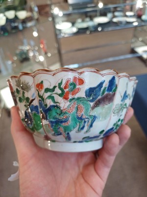 Lot 31 - A Chinese Porcelain Bowl, Kangxi, of fluted...