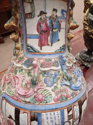Lot 47 - A Pair of Chinese Porcelain Baluster Vases,...