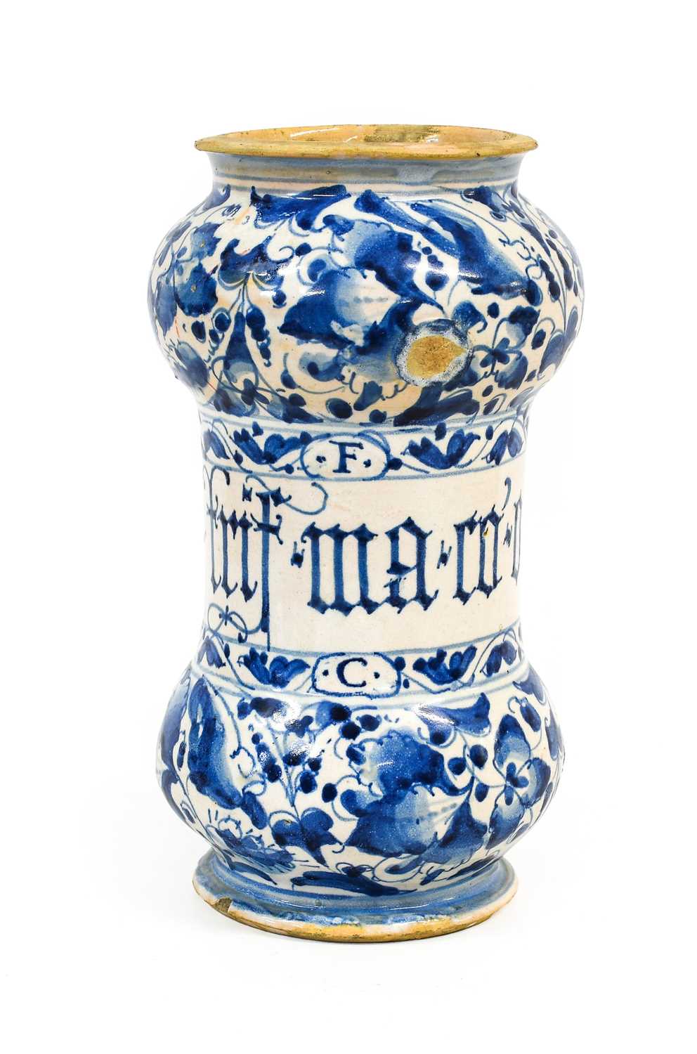 Lot 101 - An Italian Maiolica Alberello, probably...