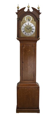 Lot 697 - An Oak Eight Day Longcase Clock, signed Roger...