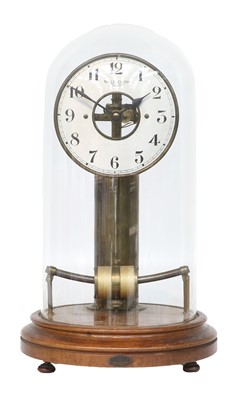 Lot 674 - A Bulle Electric Mantel Timepiece, signed...