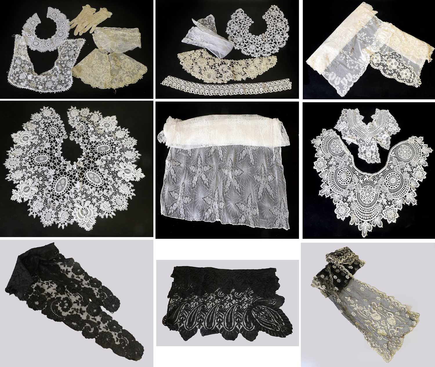 Lot 2083 - Assorted Early 20th Century Lace comprising