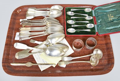 Lot 91 - A Collection of Assorted Silver Flatware,...