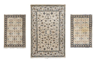 Lot 368 - Kashan Rug Central Iran, circa 1940 The ivory...