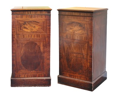 Lot 253 - A Pair of George III Mahogany, Crossbanded and...