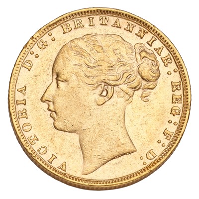 Lot 184 - Victoria, Sovereign 1876; good very fine with...