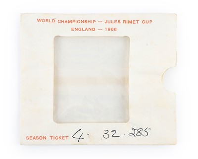 Lot 3080 - 1966 World Cup Finals A Set Of Eighth Final To Cup Final Tickets