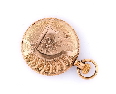 Lot 2321 - Elgin: A Lady's 10 Carat Gold Fob Watch,...