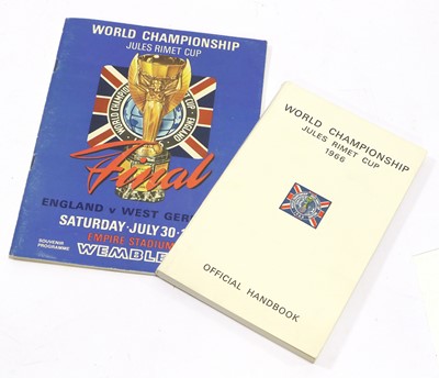 Lot 3078 - 1966 World Cup Final Programme England v West Germany