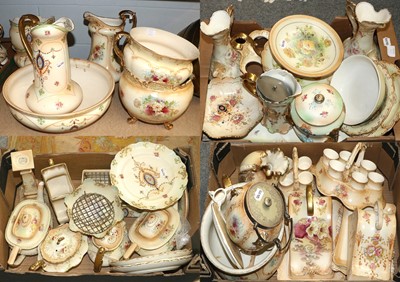 Lot 285 - Crown Devon Blush Ivory; a large and...