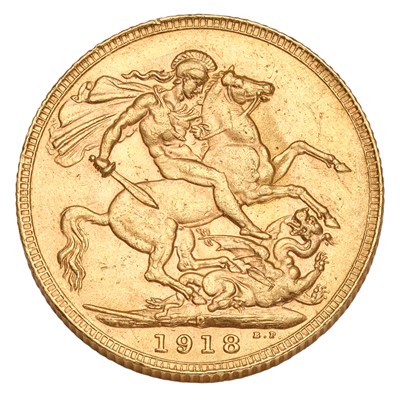 Lot 241 - George V, Sovereign 1918P, Perth Mint;...