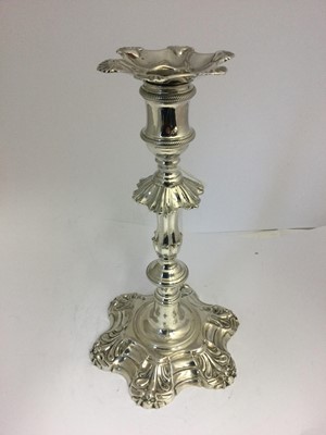 Lot 2186 - Two George III Silver Candlesticks