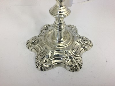 Lot 2186 - Two George III Silver Candlesticks